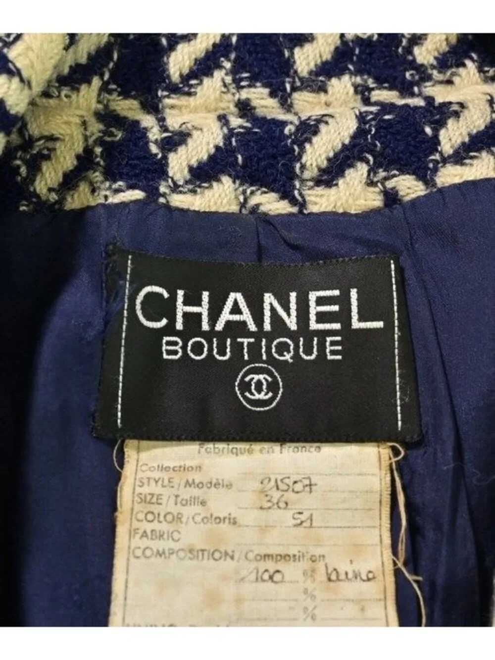 Chanel Coat Navy